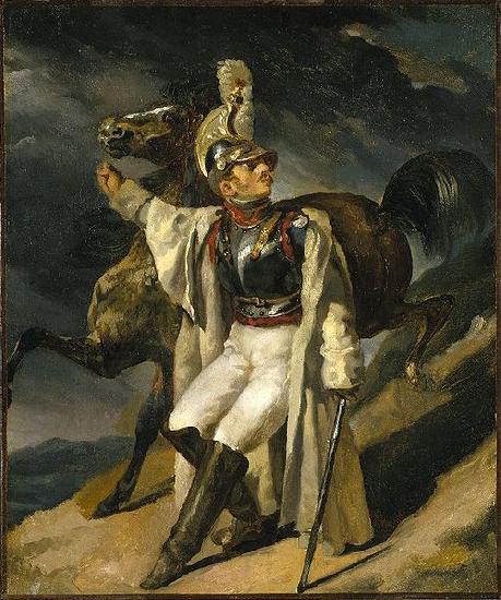 Theodore   Gericault Wounded Cuirassier Germany oil painting art